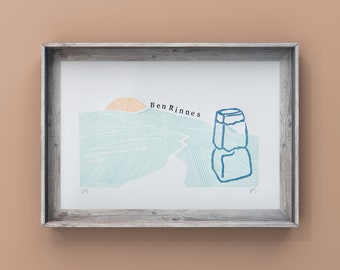 Ben Rinnes - Scottish Corbett - Pattern Print