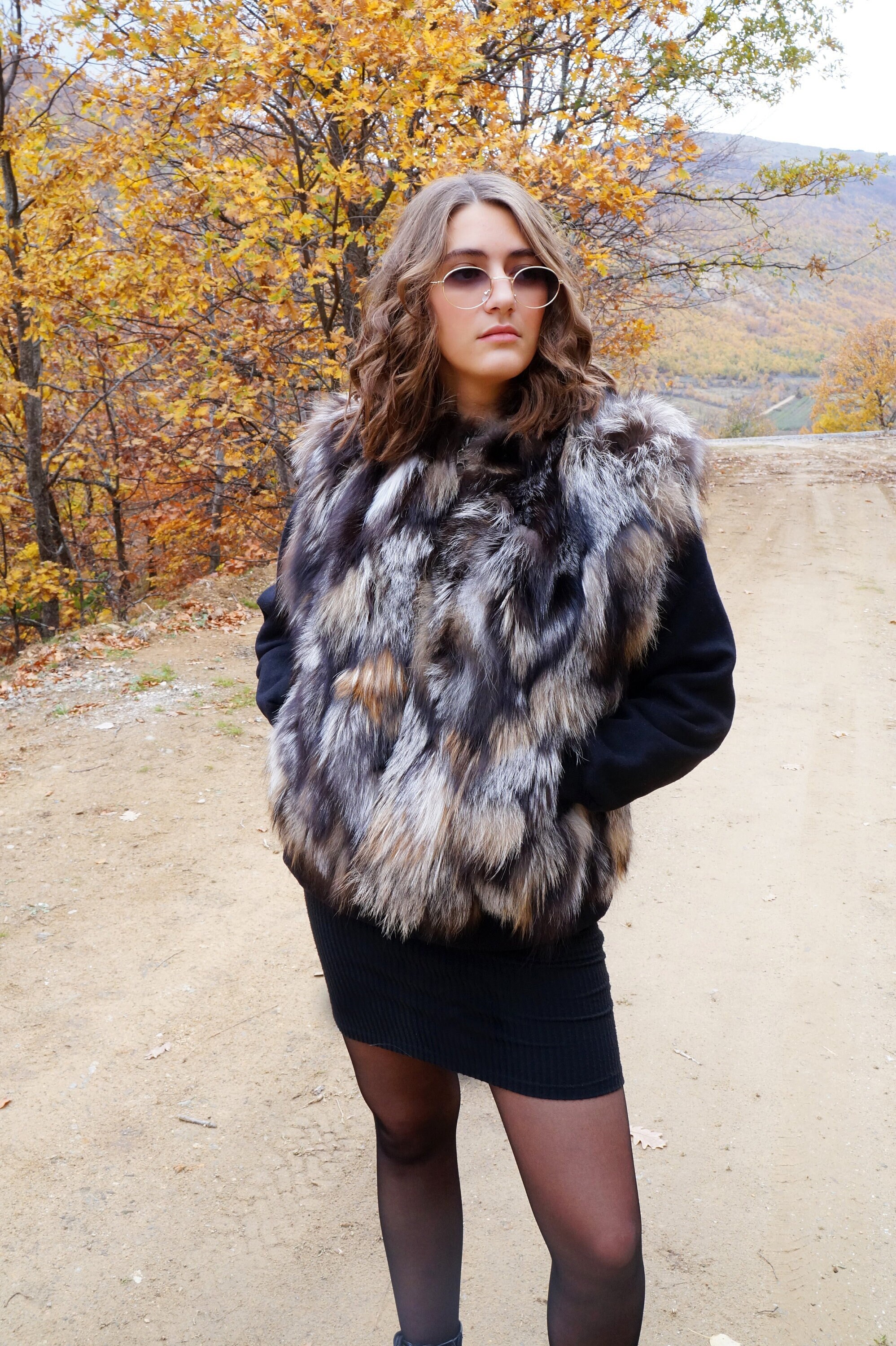Fur vest hotsell for girl