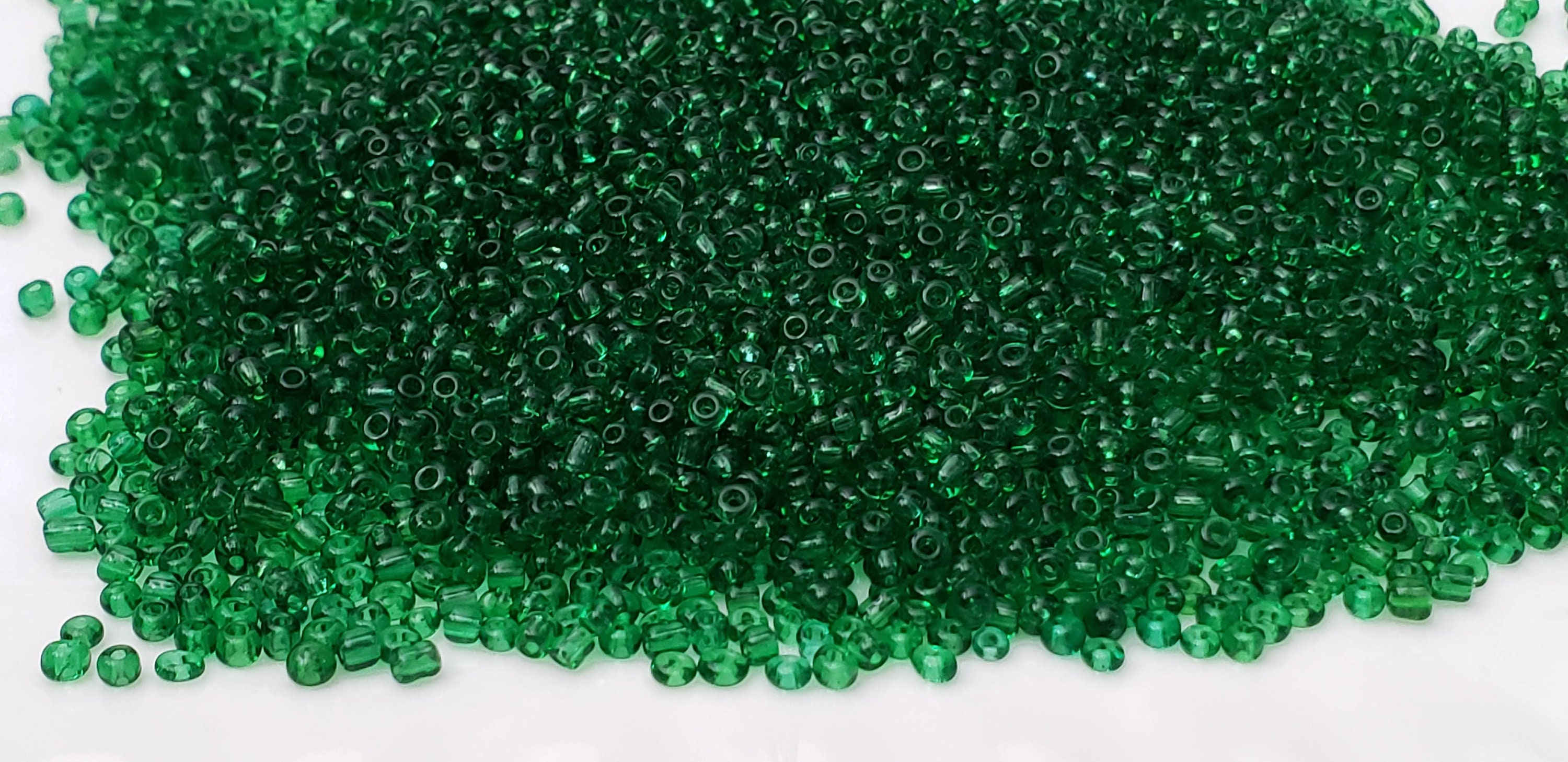 Racing Green Seed Beads, Green Seed Beads, Seed Bead, Shaker Element, Embellishments, Slime embellishment