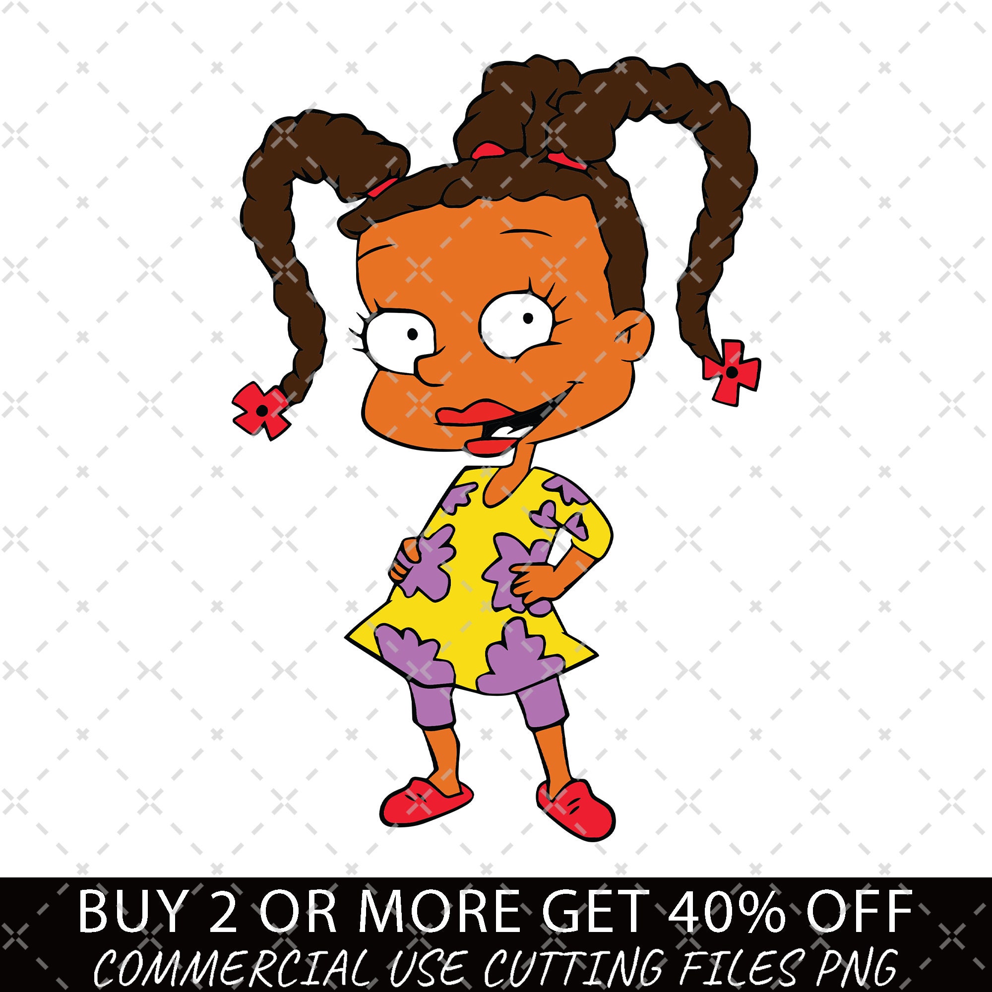 Melanin Afro American Rugrats Svg Layered Item, Clipart, Cricut ...