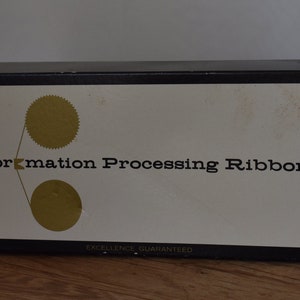 Vintage Information Processing Ribbons // Vintage Typewriter Supply // 1970s and 80s Typewriter Ribbons and Boxes