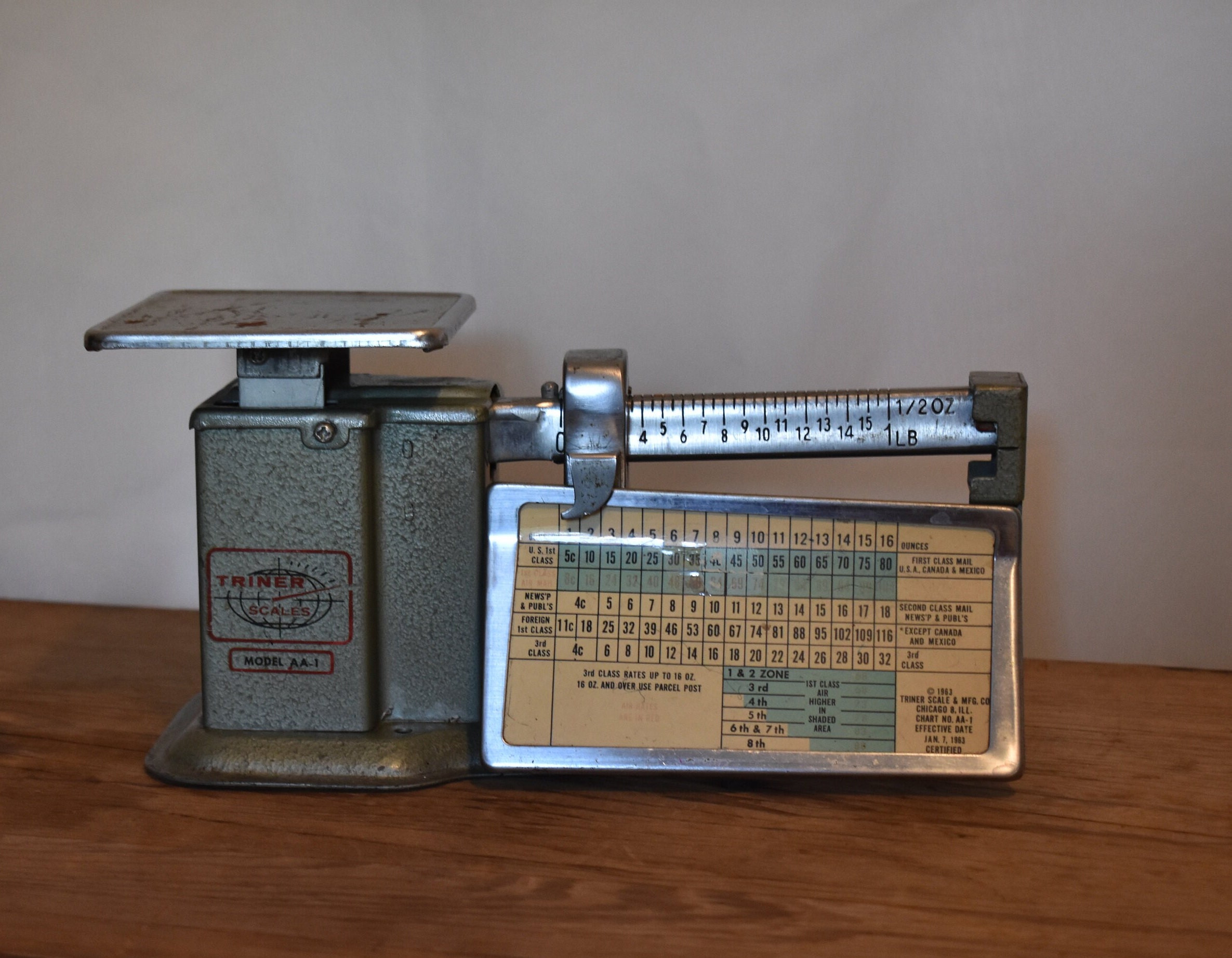 Vintage 1963 Triner Postal Scale Etsy