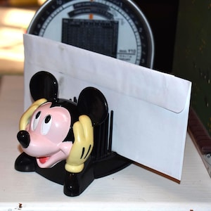 Organizer da scrivania vintage anni '80 di Topolino