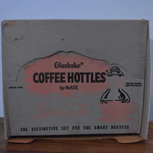 BOX // Vintage 1950&#39;s Glasbake Coffee Hottles Box