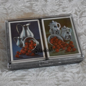 Vintage Stancraft Stardust Spielkarten // Zwei volle Decks