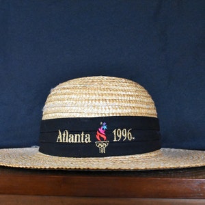 1996 Olymics Comemrative Straw Haw // Ladies Hat