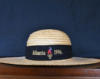 1996 Olymics Comemrative Straw Haw // Ladies Hat