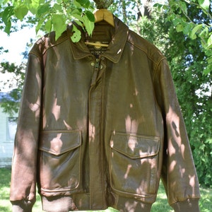 Andrew Marc Leather Coat // Marc NEW YORK // Size XL // Bomber Jacket