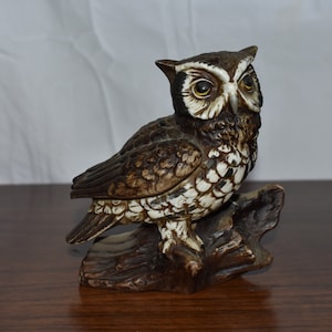 Owl Figurine // Homco 1114