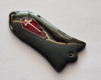 Truss rod cover red coffin for Gibson guitars.
