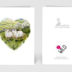 Carte coeur mouton