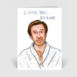Tarjeta de aniversario de Alan Partridge para bodas, San Valentín, Día de la Madre, Día del Padre, cumpleaños, bautizo, recién nacido, primer cumpleaños