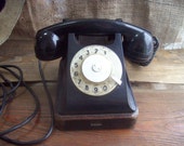 Vintage Rotary Dial telephone Desk Phone Retro Soviet Phone Industrial art Gift Collectibles Soviet Electronics Antique DeskTelephone