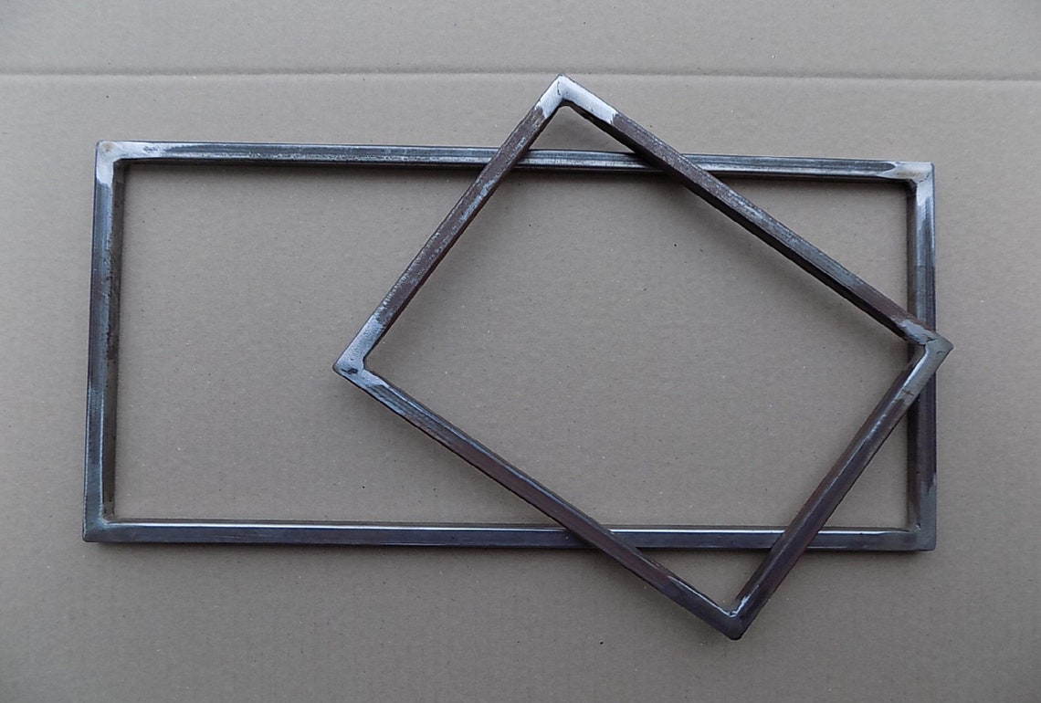 Small Metal Frame Metal Base Metal Rectangle Simple Etsy