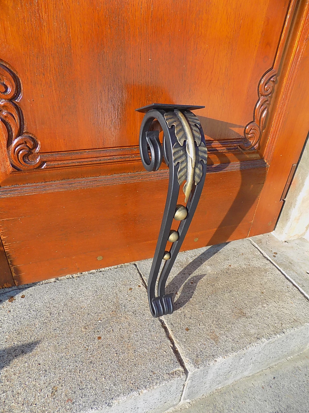 Wrought iron desk legs discount