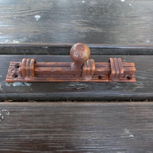 Castle Style Slide Latch / Tough Sliding Door Bolt / hasp / sliding bolt / door bolt / gate bolt / metal decorative / hardware