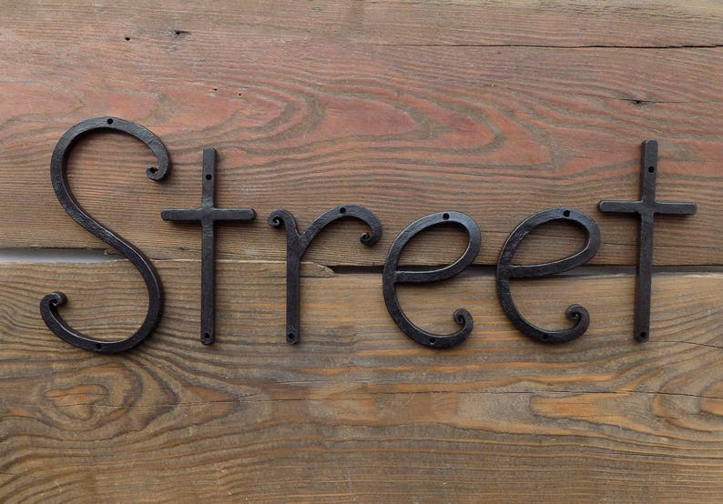 Letters / Numbers / Metal Numbers And Letters / House Etsy