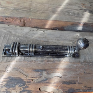 Castle Style Slide Latch / Tough Sliding Door Bolt / hasp / sliding bolt  / door bolt / gate  bolt  / metal decorative / hardware