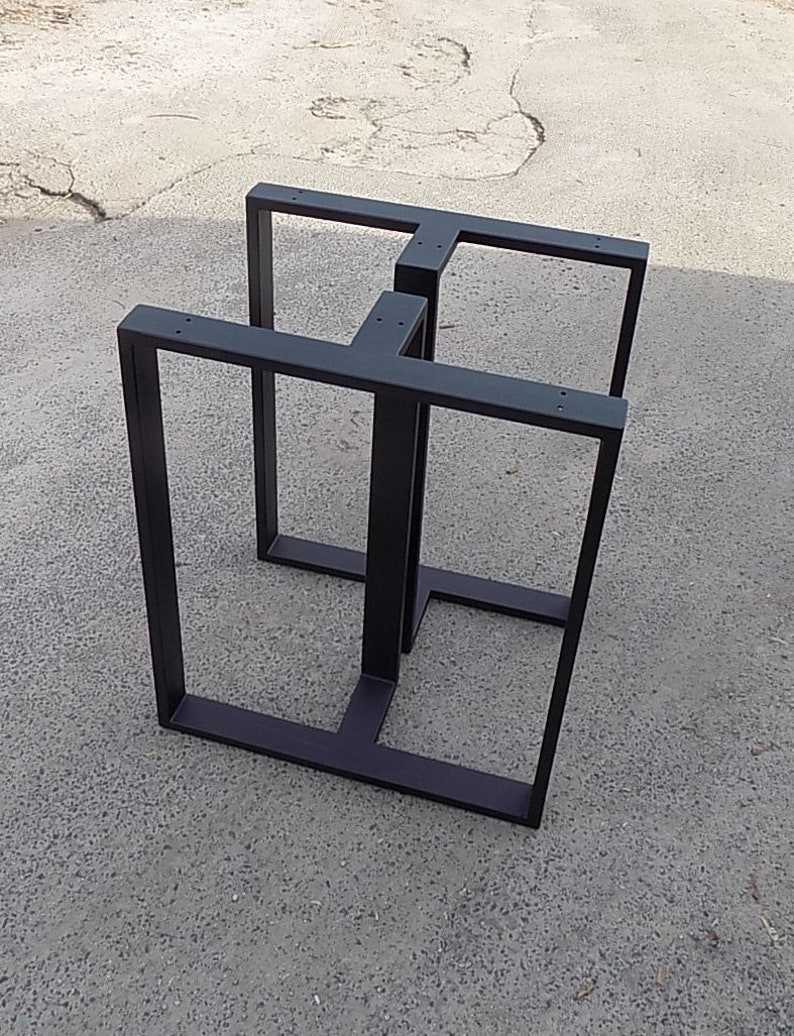Set of 2 dining table leg /Table base / table legs / metal Etsy
