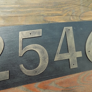 House Number / Black gold / Address sign/ Iron House Numbers /Door Numbers / Metal house number/ Address numbers / Home Number/ home address