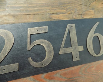 House Number / Black gold / Address sign/ Iron House Numbers /Door Numbers / Metal house number/ Address numbers / Home Number/ home address