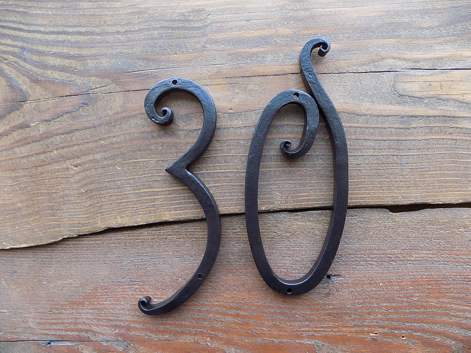 House Number /Black/ Iron House Numbers 5 in./ Door Numbers / Etsy