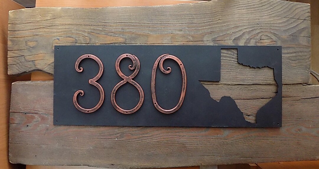 Texas House Number / House Number / Home Number / Address Etsy