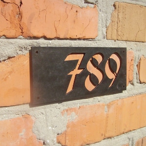 Designer&#39;s 3D House Number/Modern House Numbers/Contemporary Home Address/Sign Plaque/Door Number