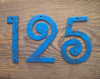 Designer's Art House Number/Metal House Numbers 4 inches/Door Numbers /Address numbers/Sign Flat Room Number/Number plaque