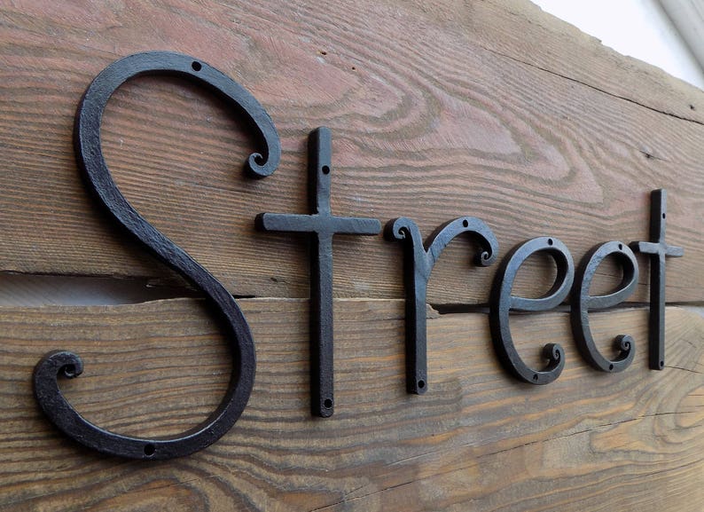 Letters / Numbers / Metal Numbers And Letters / House Etsy