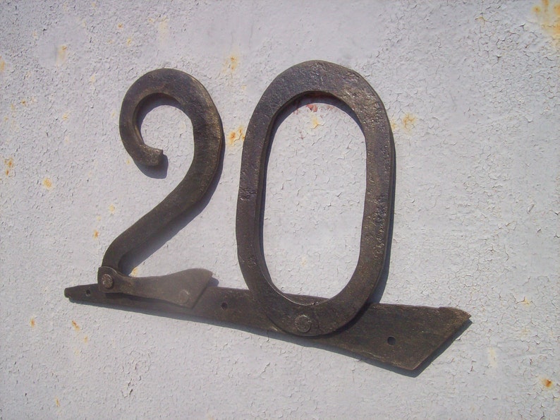Designer's House Number /Iron House Numbers 5 inches/Door Etsy
