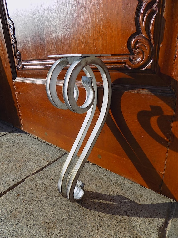 Wrought iron coffee table legs top