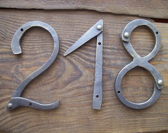 Designer House Numbers /Iron House Numbers 5 inches/Door Numbers /Metal house number/Address numbers/Sign Flat Room Number /Rustic decor