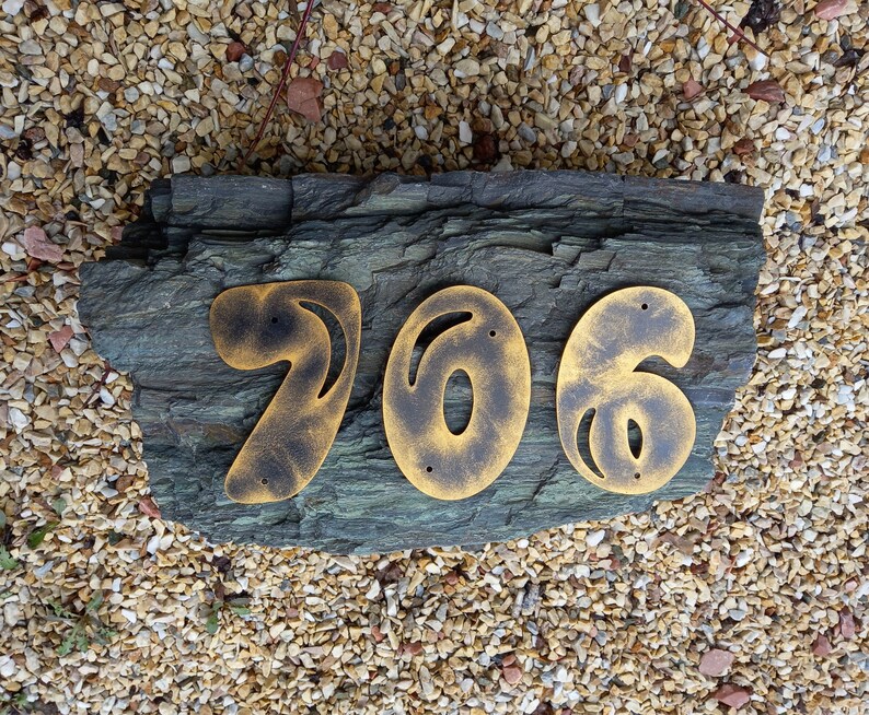 House Number / Iron House Numbers 5 Inch./ House Address / Metal House ...
