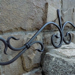 Architectural / Graceful Iron Wall Art  / Ornament Element  / Decorative element / Metal Swirls  / Home decor