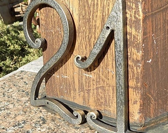 Wrought House Number /Iron House Numbers 5 inches/Door Numbers 5/ Metal house number/Address numbers/Sign Flat Room Number /Rustic decor