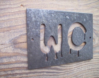 Art designer's decor WC sign, small Male/Female WC sign