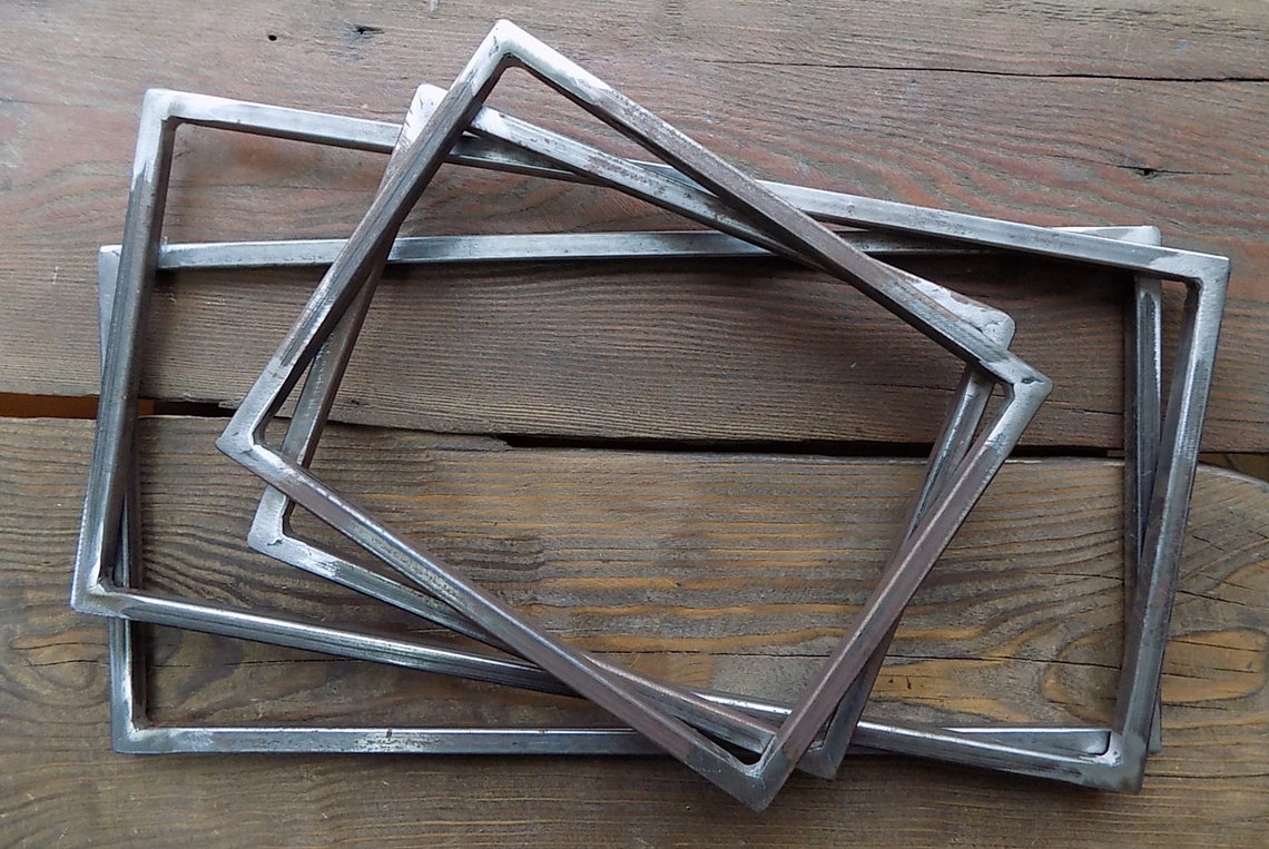 Small Metal Frame Metal Base Metal Rectangle Simple Etsy