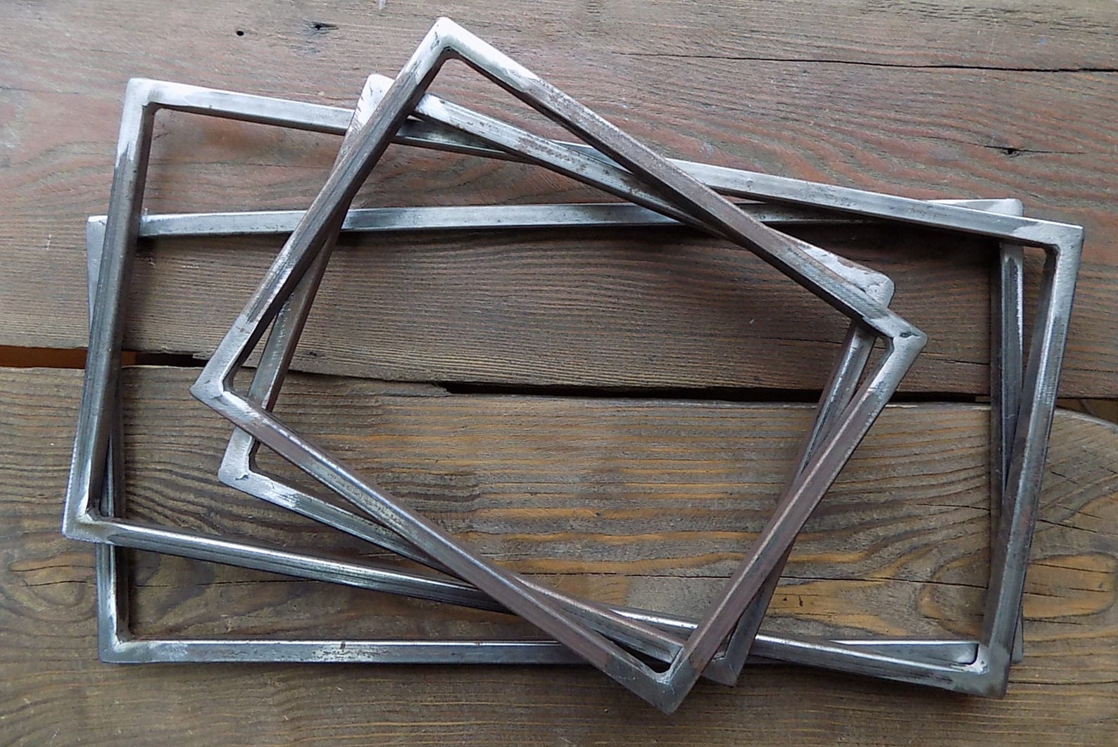 Small Metal Frame Metal Base Metal Rectangle Simple Etsy