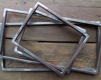 Small Metal Frame , Metal base , Metal Rectangle , Simple Frame , Industrial Metal Frame , Geometric Shapes , DIY Frame , Thick Metal Frame