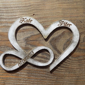 Personalisiertes Infinity Symbol Unendlichkeit Mit Namen Personalisiertes Herz Metall Infinity Symbol Liebe Zeichen Hochzeitsgeschenke Jahrestag Geschenk Liebe