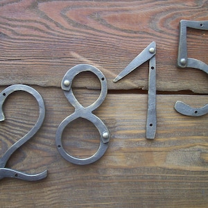 Designer Hausnummern / Hausadresse / Türnummern / Hausnummer aus Metall / Adressnummern / Hausnummer / rustikales Dekor