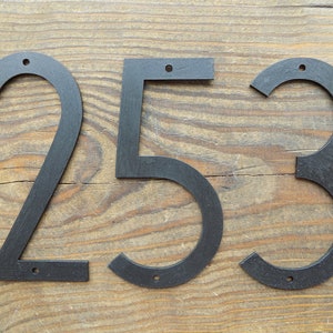 House Number / Black / home address / Address sign / Iron House Numbers / Door Numbers / Metal house number / Address numbers / Home Number