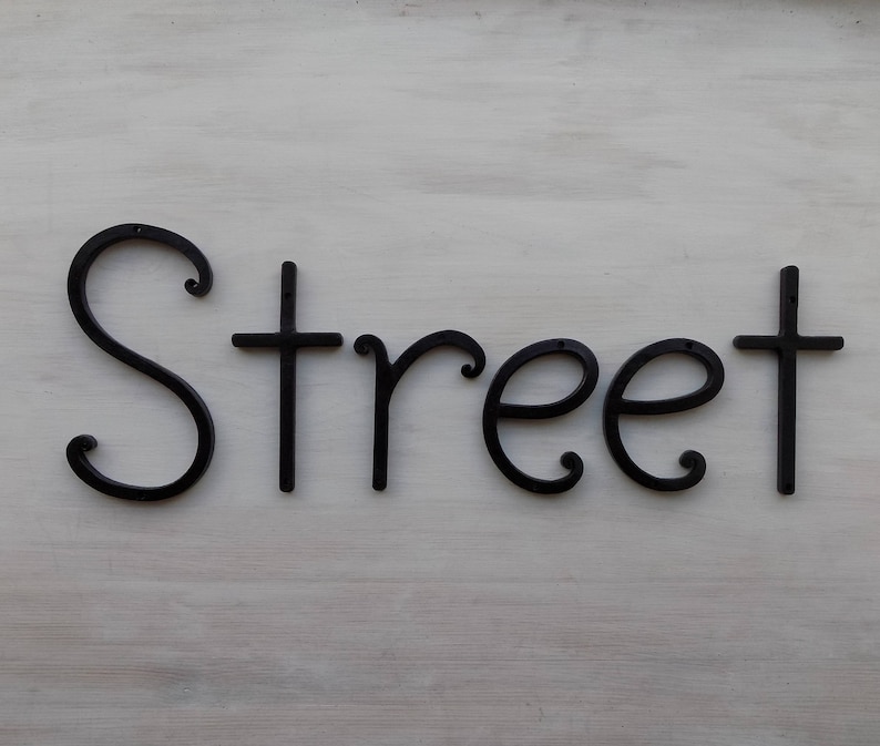 Letters / Numbers / Metal Numbers And Letters / House Etsy