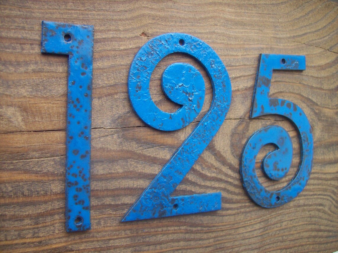 Designer's Art House Number/metal House Numbers 4 Etsy