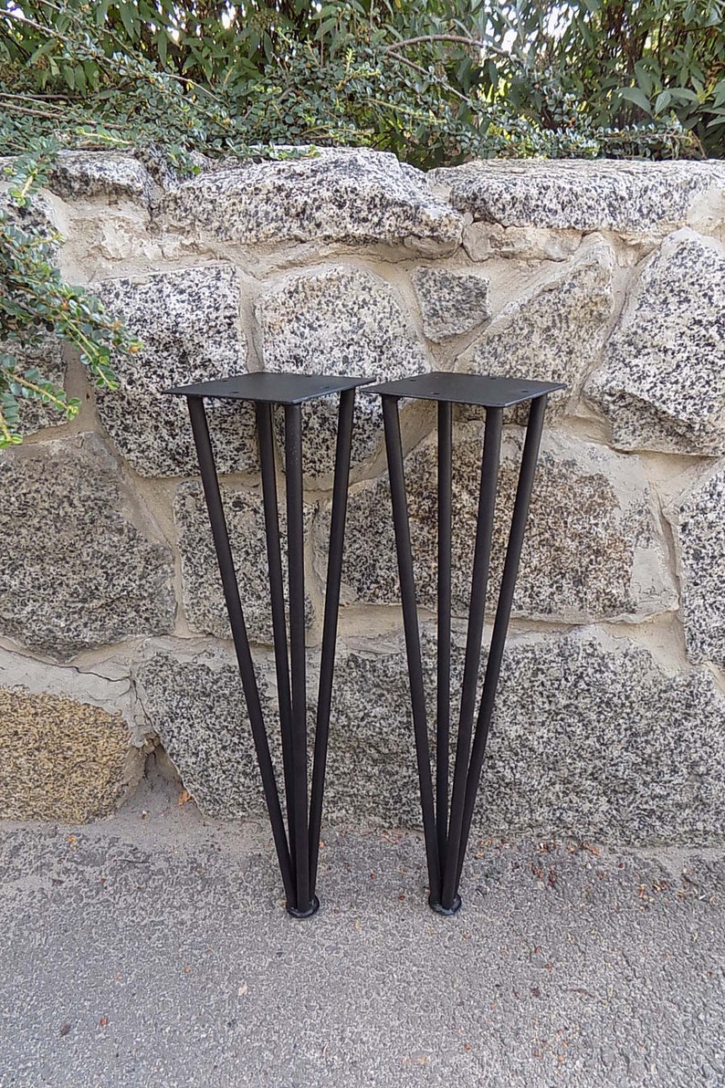 Set 2 Hairpin Leg / 4 Rod Hairpin Table Leg / Mid Century Etsy