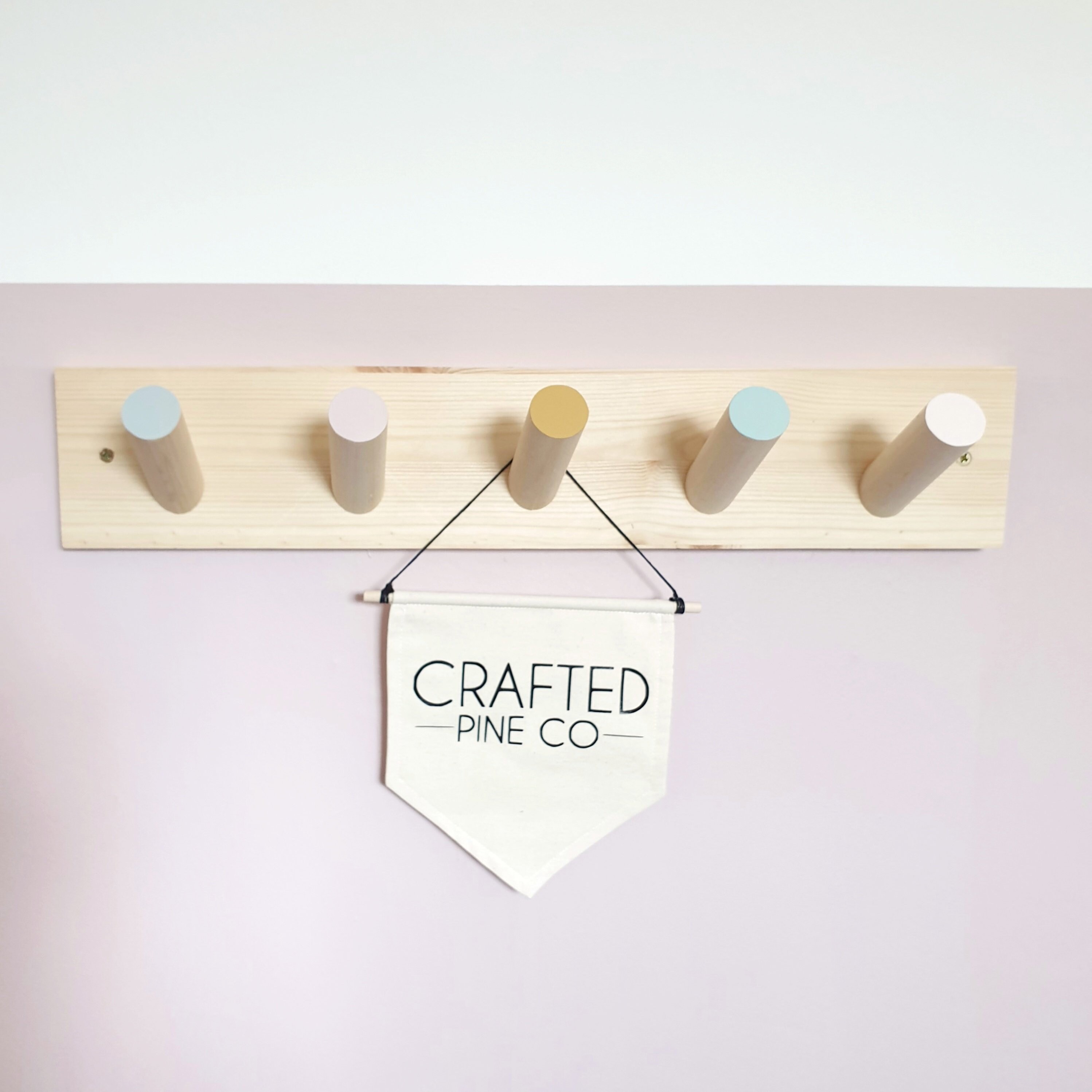 Peg Rail Wooden Peg Rail Hanging Storage Etsy UK