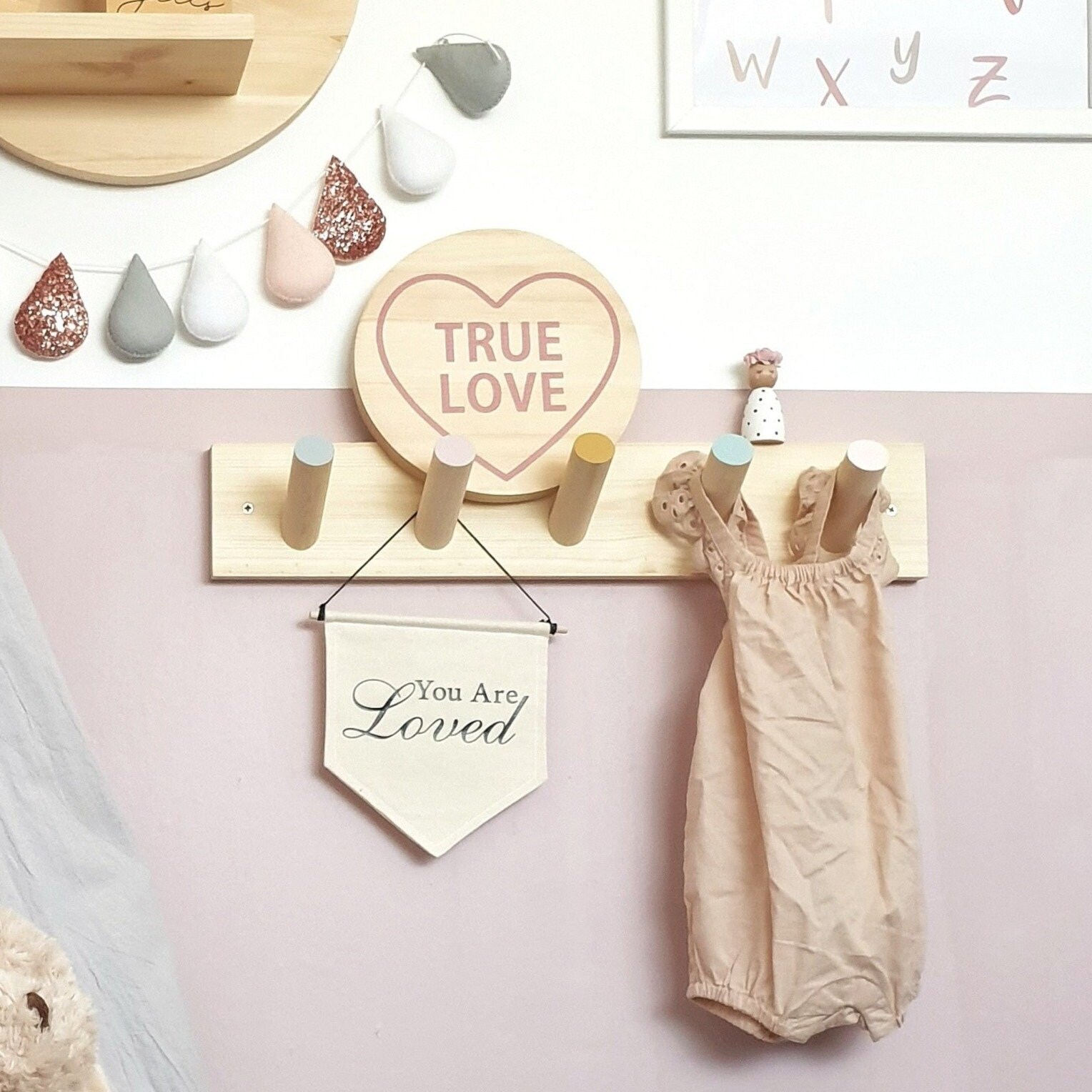 Peg Rail Wooden Peg Rail Hanging Storage Etsy UK