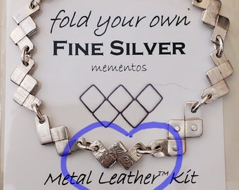 Metal Leather W Kit: Fine Silver with free firing