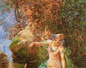 Hudemas Needlepoint kit French Landscape 21x27.5in 54x70cm Printed Canvas 700